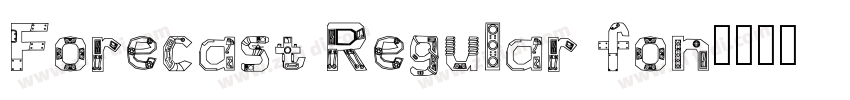 Forecast Regular fon字体转换